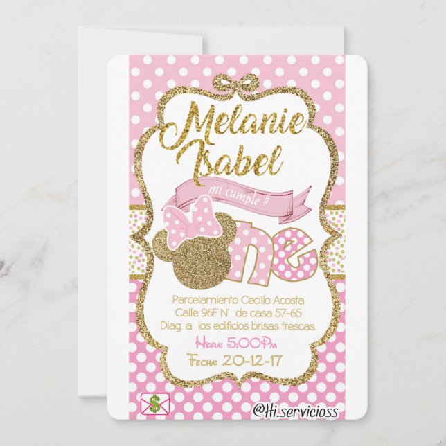 karte minnie Goldbrasse (Vorderseite)