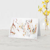 Karte mit abstrakten Ausdrücken "Gekümmert Gedanke (Gelbe Blume)