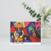 Karte mit afrikanischem Entwurf (Stehend Vorderseite)