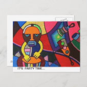 Karte mit afrikanischem Entwurf (Vorne/Hinten)