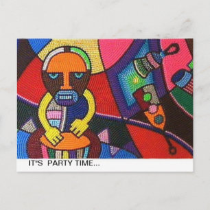 Karte mit afrikanischem Entwurf