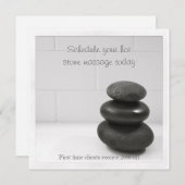 Karte mit Balancestones (Vorne/Hinten)