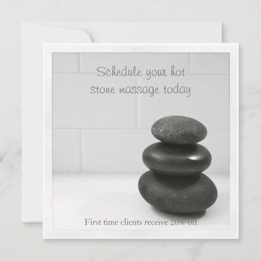 Karte mit Balancestones (Vorderseite)