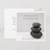 Karte mit Balancing-Steinen (Vorne/Hinten)