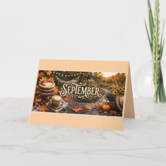 Karte mit besten Wünschen - September-Inspiration