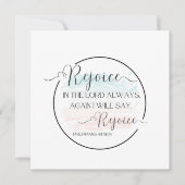 Karte mit Bibelverse (Vorderseite)