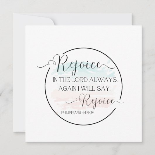 Karte mit Bibelverse (Vorderseite)