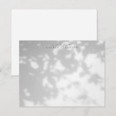 Karte mit Blatt-Schatten-Effekt Notizkarte (Vorne/Hinten)
