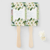 Karte mit Blume Thema Hochzeit oder Party Fächer (Vorne und Hinten)