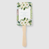 Karte mit Blume Thema Hochzeit oder Party Fächer (Rückseite)