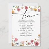 Karte mit Blumenbestellkarte | Tabelle 1 (Vorderseite)