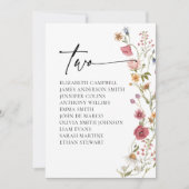 Karte mit Blumenbestellkarte | Tabelle zwei (Vorderseite)