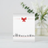 Karte mit Bogen und Geschenken (Stehend Vorderseite)