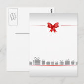 Karte mit Bogen und Geschenken (Vorne/Hinten)