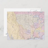 Karte mit den Orten der indischen Stämme (Vorne/Hinten)