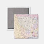 Karte mit den Orten der indischen Stämme Magnet (Vorderseite/Rückseite)