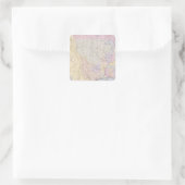 Karte mit den Orten der indischen Stämme Quadratischer Aufkleber (Tasche)