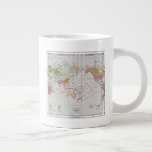 Karte mit den Sprachen der Welt Jumbo-Tasse