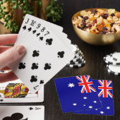 Karte mit der Flagge Australiens Spielkarten (In Situ)