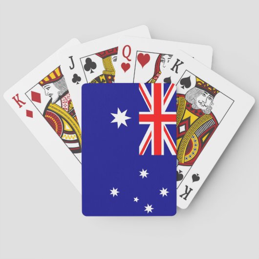 Karte mit der Flagge Australiens Spielkarten (Rückseite)