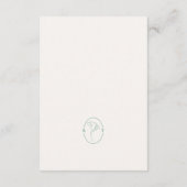 Karte mit Details zur Emerald-Hochzeitsunterkunft (Rückseite)