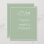 Karte mit Details zur Seite (Vorne/Hinten)