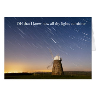 Karte mit einem Gedicht Georges Herbert über