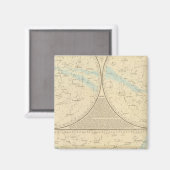 Karte mit festen Sternen Magnet (Vorderseite/Rückseite)