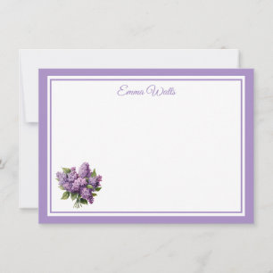 Karte mit Flachnotiz und individuellem Namen