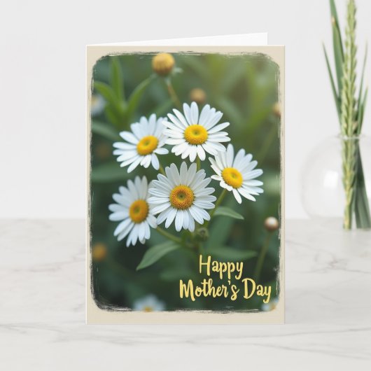 Karte mit floralem Muster in Not (Vorderseite)