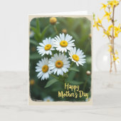Karte mit floralem Muster in Not (Gelbe Blume)