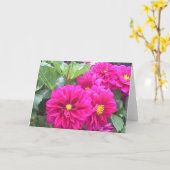 Karte mit Foto der lila Blume (Gelbe Blume)