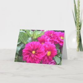 Karte mit Foto der lila Blume