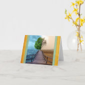 Karte mit Gegenansicht (Gelbe Blume)