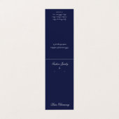 Karte mit geteerter Navy- und Grau-Dangle-Earring (Außenseite Aufgefaltet)