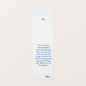 Karte mit geteerter Navy- und Grau-Dangle-Earring (Innenseite Aufgefaltet)