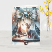 Karte mit Glocke 2 gefaltet (Gelbe Blume)