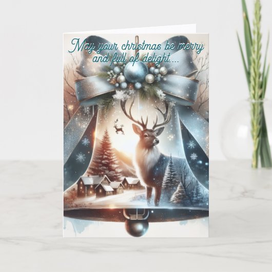 Karte mit Glocke 2 gefaltet (Vorderseite)