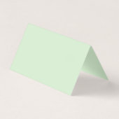 Karte mit grünen Tischnummern mit Blumenmuster (Rückseite)