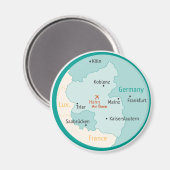 Karte mit Hahn AB Magnet (Vorderseite/Rückseite)