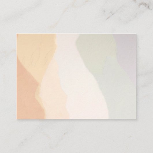 Karte mit harmonischen Erdfarben (Rückseite)