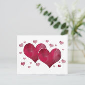 Karte mit Herzen (Stehend Vorderseite)