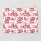 Karte mit Hochzeitsdetails im Vintage-Stil (Rückseite)