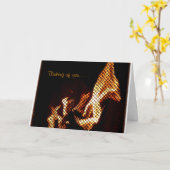 Karte mit interessanten Flammen (Gelbe Blume)