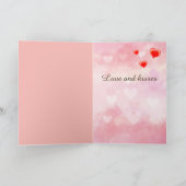 Karte mit Liebeschweinen (Innenseite)