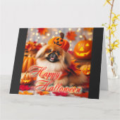 Karte mit niedlichen Pikenen (Gelbe Blume)