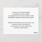 Karte mit Reiselektionen: "Evolution eines Volkes" (Rückseite)