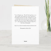 Karte mit Rezept (Rückseite)