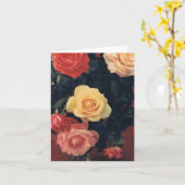 Karte mit Rose (Gelbe Blume)