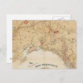 Karte mit Routen von San Francisco nach Alaska (Vorne/Hinten)